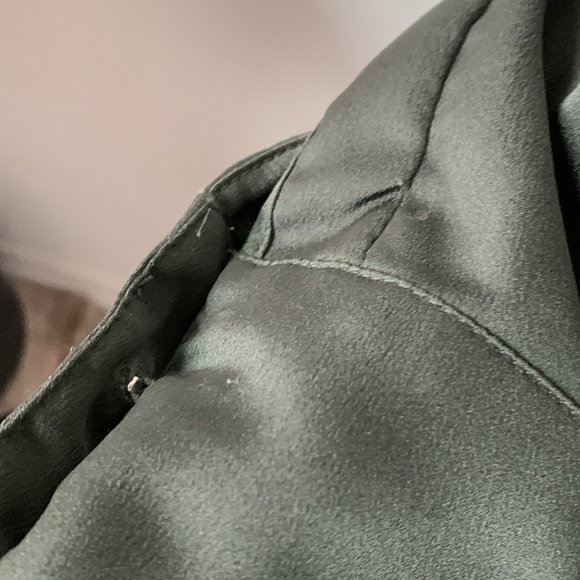 H&M Dark Green Festive Classy Blouse / Size XXS - Picture 11 of 13